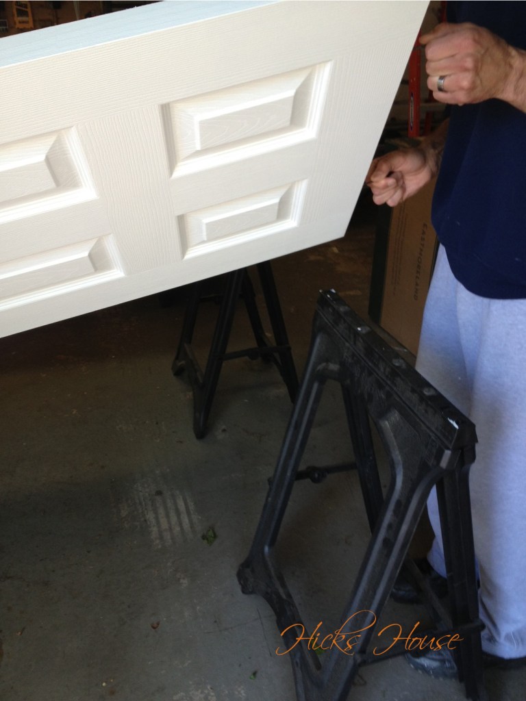 Pick up the two screws