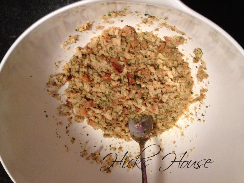 Mix stuffing & broth