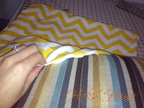 carefully stuff your insert into the case