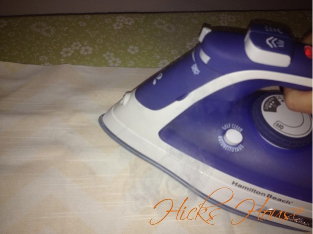 iron your fabric pieces