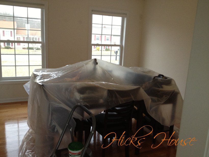 paint prep dining room 1