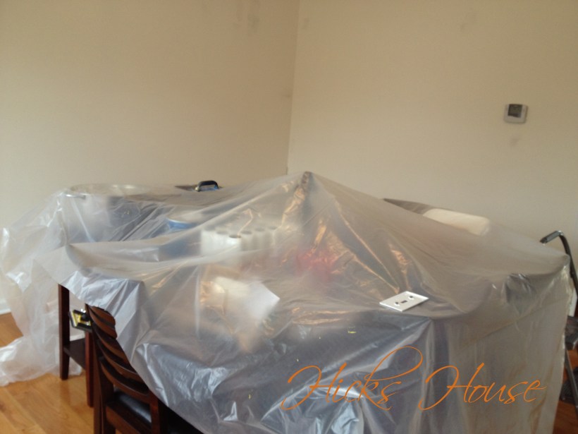 paint prep dining room 2