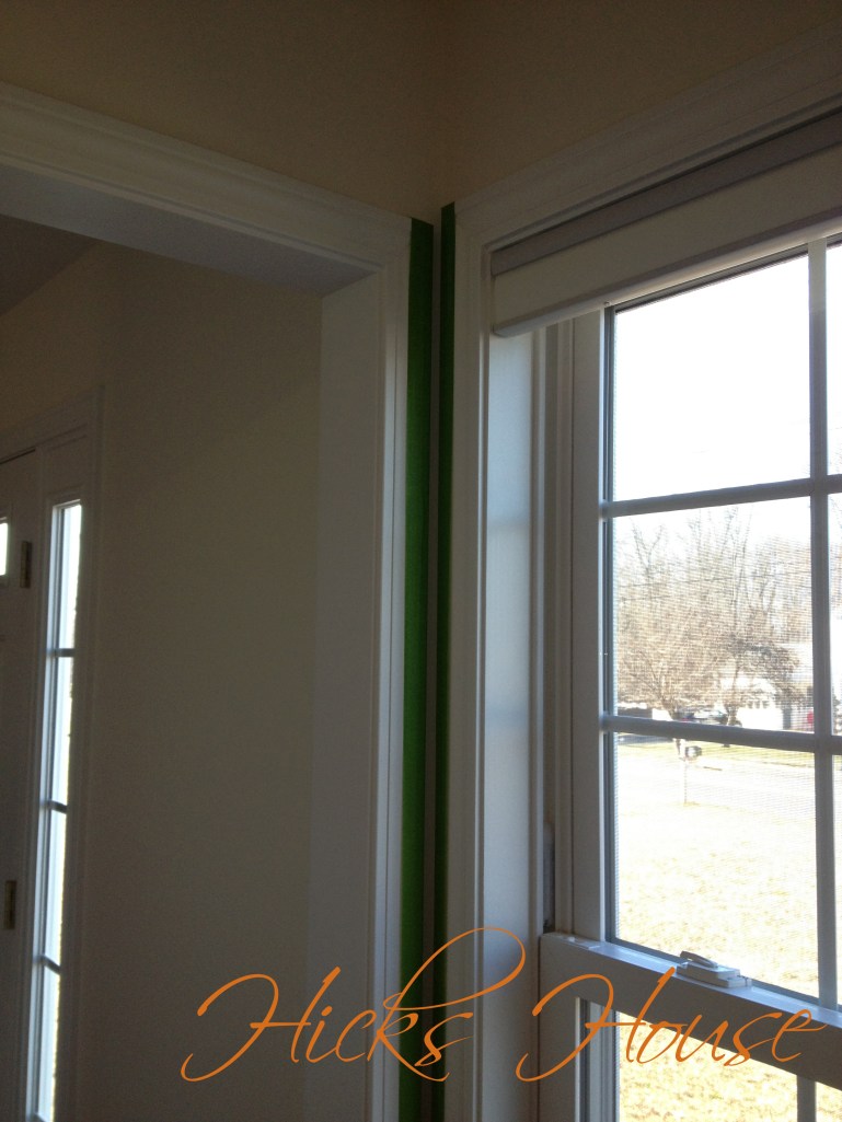 tiny space between door and window