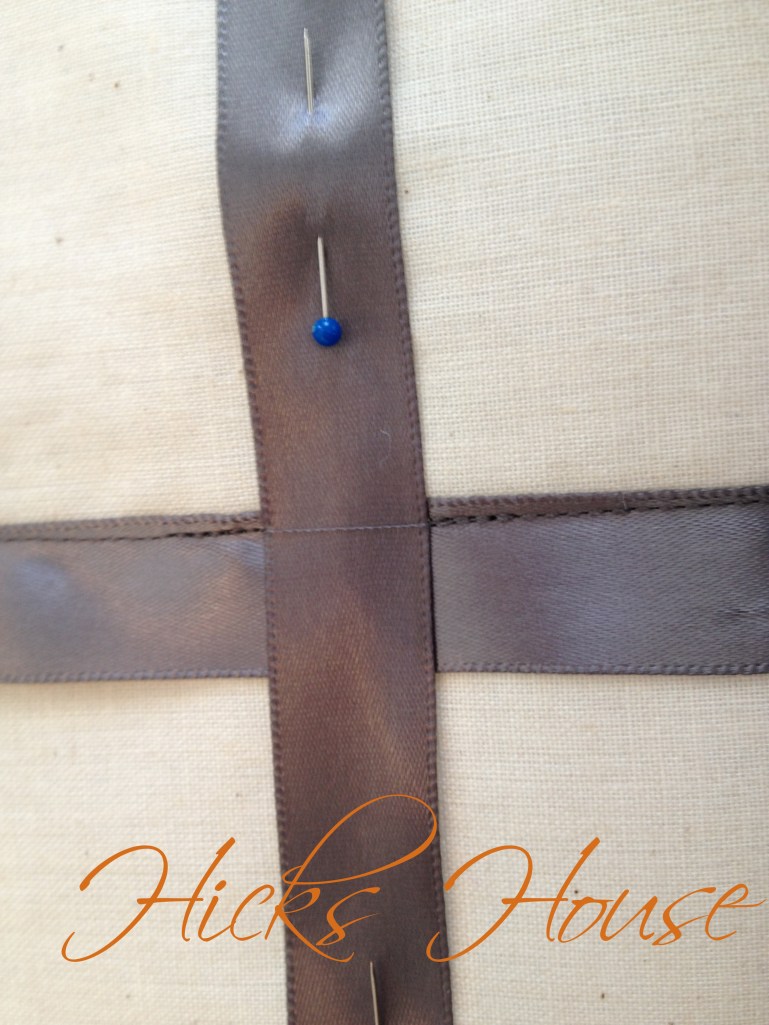 Hicks House | Ribbon Embossed Muslin Pillow