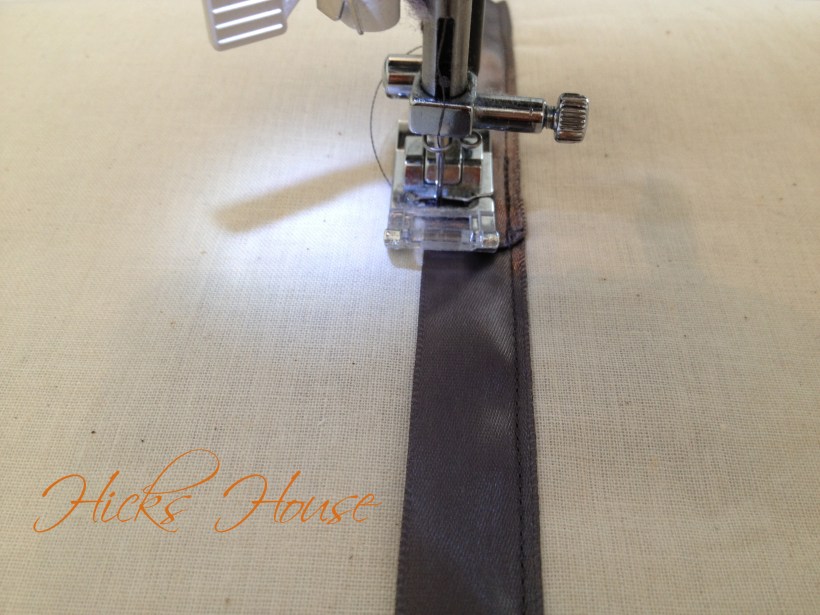 Hicks House | Ribbon Embossed Muslin Pillow