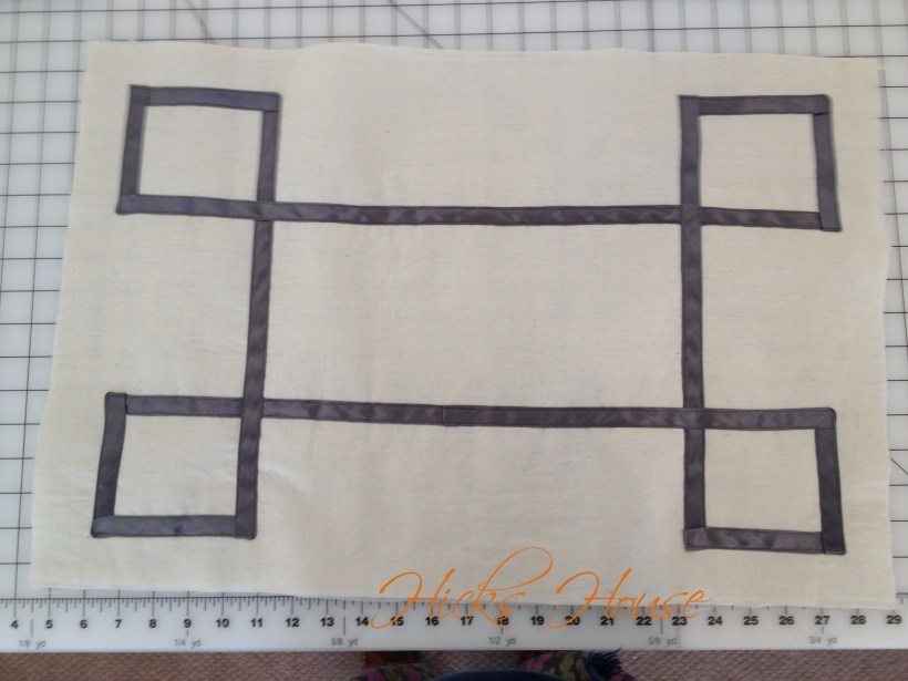 Hicks House | Ribbon Embossed Muslin Pillow