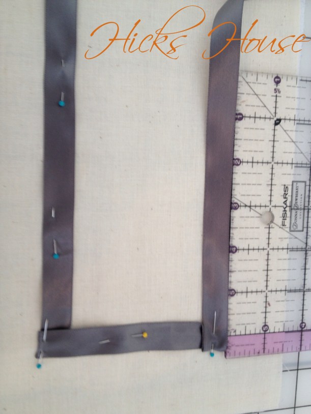 Hicks House | Ribbon Embossed Muslin Pillow