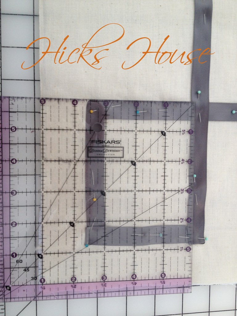 Hicks House | Ribbon Embossed Muslin Pillow