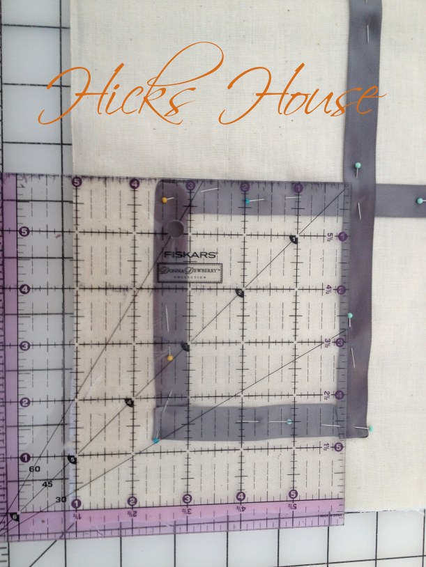 Hicks House | Ribbon Embossed Muslin Pillow