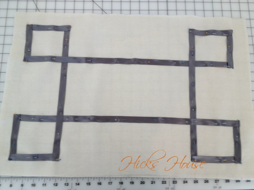 Hicks House | Ribbon Embossed Muslin Pillow