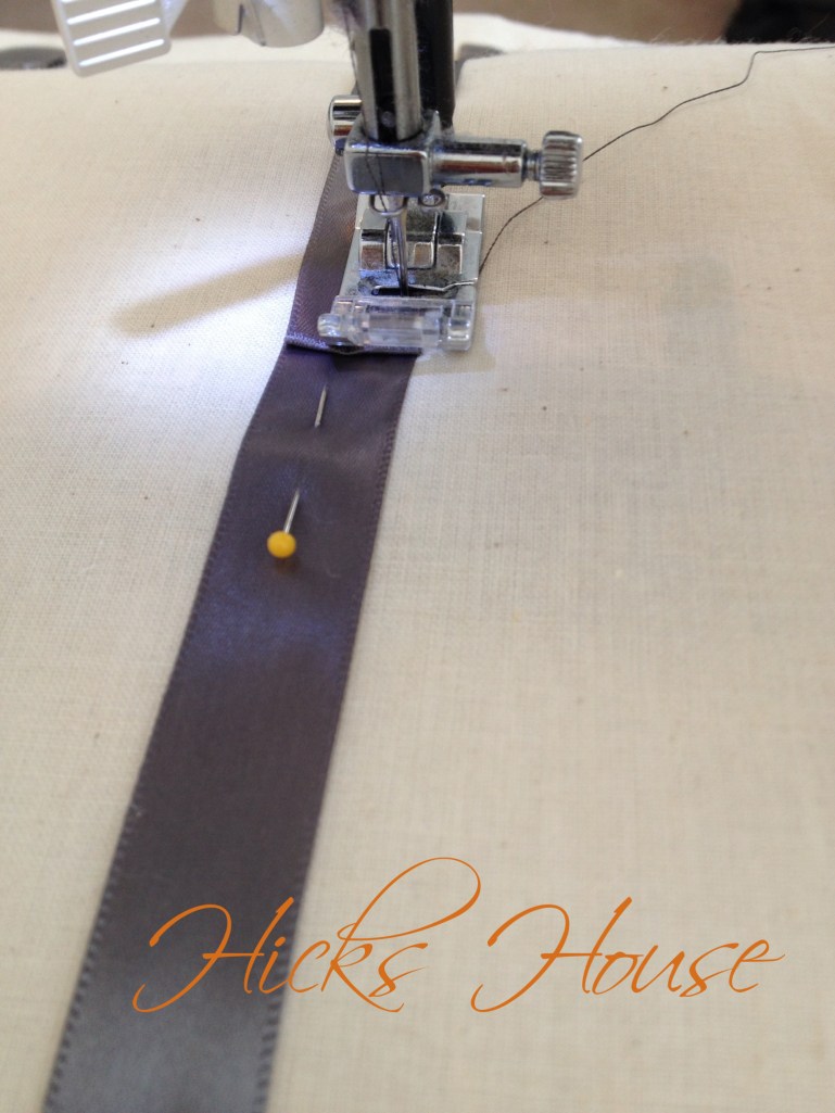 Hicks House | Ribbon Embossed Muslin Pillow