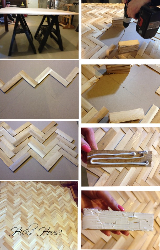 Herringbone Woodshim Mirror | Hicks House