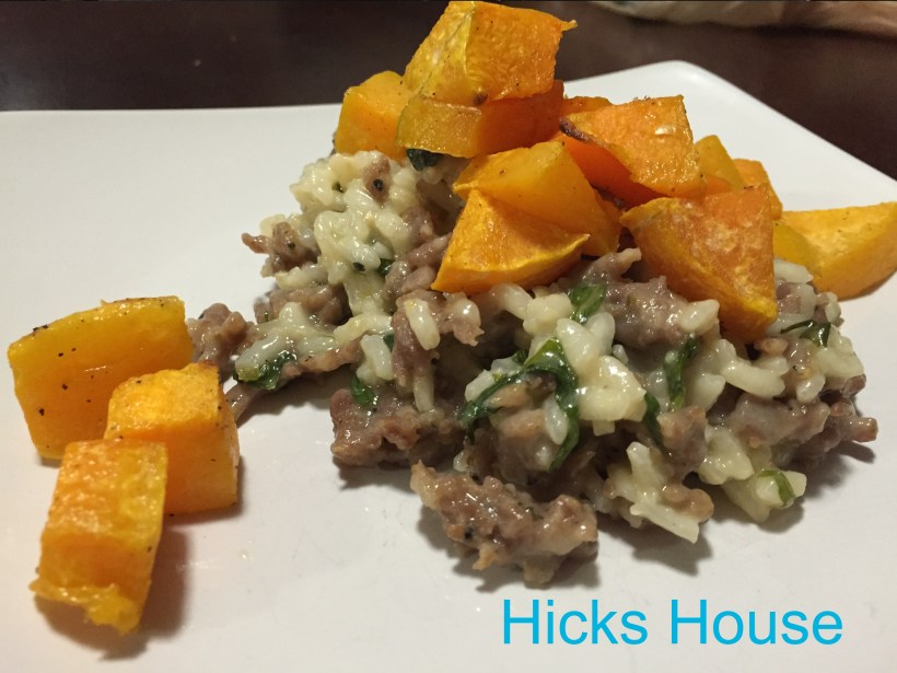 Butternut Squash, Sausage and Kale Risotto | Hicks House